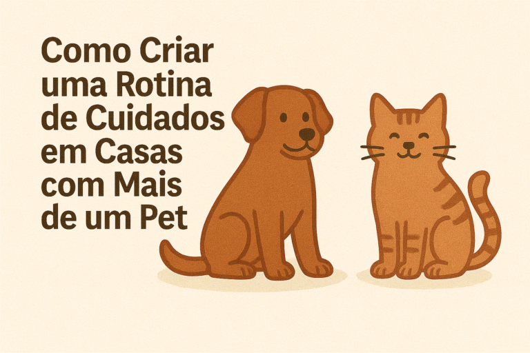 Como Criar uma Rotina de Cuidados em Casas com Mais de um Pet