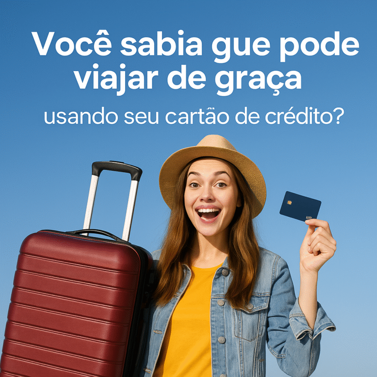 Você sabia que pode viajar DE GRACA usando seu cartão de crédito?